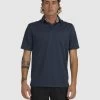Quiksilver Mens Waterman Water Polo Short Sleeve Polo Shirt 1 Quiksilver Mens Waterman Water Polo Short Sleeve Polo Shirt -Quiksilver MIDNIGHT NAVY MENS CLOTHING QUIKSILVER SHIRTS EQMKT03046 BSL0 1