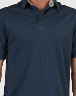 Quiksilver Mens Waterman Water Polo Short Sleeve Polo Shirt -Quiksilver MIDNIGHT NAVY MENS CLOTHING QUIKSILVER SHIRTS EQMKT03046 BSL0 4