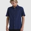 Quiksilver Mens Streak Ss Shirt -Quiksilver NAVAL ACAD STREAK SS MENS CLOTHING QUIKSILVER SHIRTS UQYWT03081 BYM1 1