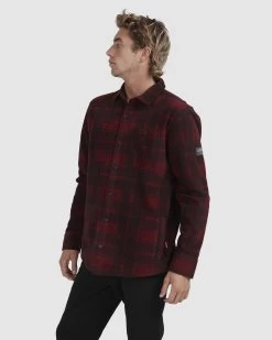 Quiksilver Mens Waterman North Sea Expedition Ls Polar Fleece Shirt -Quiksilver SYRAH MENS CLOTHING QUIKSILVER SHIRTS UQMWT03013 RZD0 2