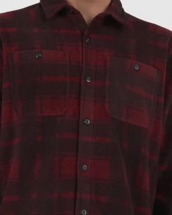 Quiksilver Mens Waterman North Sea Expedition Ls Polar Fleece Shirt -Quiksilver SYRAH MENS CLOTHING QUIKSILVER SHIRTS UQMWT03013 RZD0 4