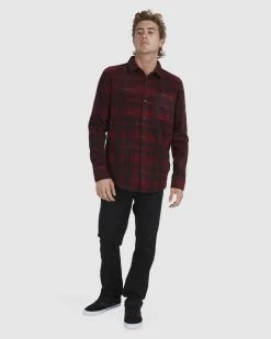 Quiksilver Mens Waterman North Sea Expedition Ls Polar Fleece Shirt -Quiksilver SYRAH MENS CLOTHING QUIKSILVER SHIRTS UQMWT03013 RZD0 5