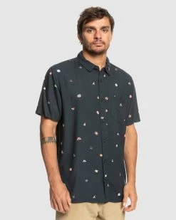 Quiksilver Mens Minimark Ss Shirt -Quiksilver TARMAC MINIMARK MENS CLOTHING QUIKSILVER SHIRTS EQYWT04462 KTA6 2
