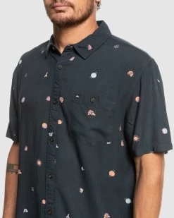 Quiksilver Mens Minimark Ss Shirt -Quiksilver TARMAC MINIMARK MENS CLOTHING QUIKSILVER SHIRTS EQYWT04462 KTA6 4