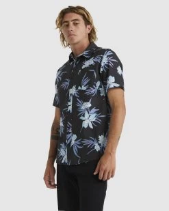 Quiksilver New Bloom - S/S Shirt For Men -Quiksilver TARMAC NEW BLOOM MENS CLOTHING QUIKSILVER SHIRTS EQYWT04440 KTA6 2