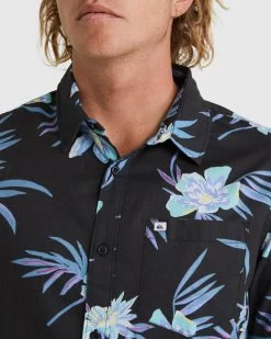 Quiksilver New Bloom - S/S Shirt For Men -Quiksilver TARMAC NEW BLOOM MENS CLOTHING QUIKSILVER SHIRTS EQYWT04440 KTA6 4