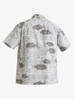 Quiksilver Mens Dive Sites Short Sleeve Shirt -Quiksilver aqmwt03493 quiksilverv sfb9 bck1