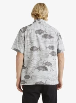 Quiksilver Mens Dive Sites Short Sleeve Shirt -Quiksilver aqmwt03493 quiksilverw sfb9 bck1