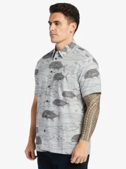 Quiksilver Mens Dive Sites Short Sleeve Shirt -Quiksilver aqmwt03493 quiksilverw sfb9 frt2