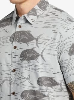 Quiksilver Mens Dive Sites Short Sleeve Shirt -Quiksilver aqmwt03493 quiksilverw sfb9 frt3