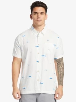 Quiksilver Mens Big Pond Short Sleeve Shirt -Quiksilver aqmwt03502 quiksilverw wbb9 frt1
