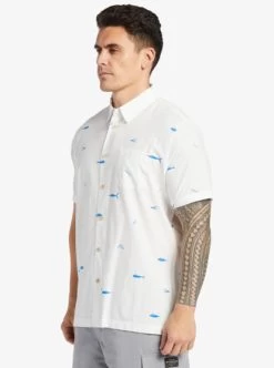 Quiksilver Mens Big Pond Short Sleeve Shirt -Quiksilver aqmwt03502 quiksilverw wbb9 frt2