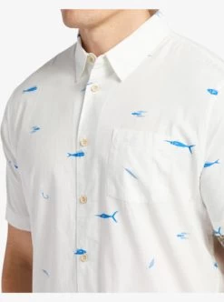Quiksilver Mens Big Pond Short Sleeve Shirt -Quiksilver aqmwt03502 quiksilverw wbb9 frt3