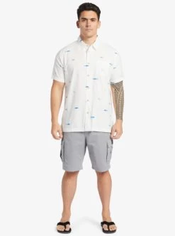 Quiksilver Mens Big Pond Short Sleeve Shirt -Quiksilver aqmwt03502 quiksilverw wbb9 frt9