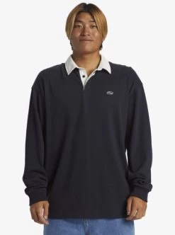 Quiksilver Mens Saturn Long Sleeve Polo Shirt -Quiksilver uqykt03292 quiksilverw ktp0 frt1